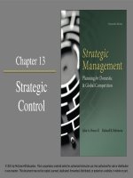 Strategic management planning for domestic and global competition 14th ed  pearce robinson chapter 13 