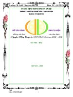 Báo cáo thực tập công tác bổ sung tài liệu trong thư viện