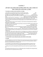 LẮP đặt, vận HÀNH bảo DƯỠNG KIỂM TRA, HIỆU CHỈNH và TÍNH TOÁN sữa CHỬA KHÍ cụ điện