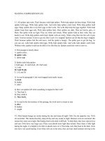 Đáp án đọc hiểu tiếng anh thi công chức quảng nam