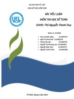 bài tiểu luận môn tin học kế toán