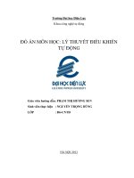 Tiểu luận lý thuyết điều khiển tự động