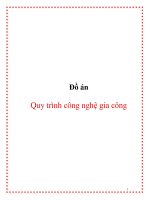 Tiểu luận quy trình công nghệ gia công 