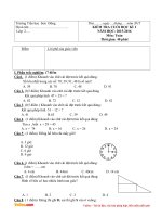 Đề thi học kì 1 môn Toán, Tiếng Việt lớp 2 trường tiểu học Sơn Đông, Đăk Lăk năm 2015 - 2016