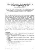 Khảo sát đề cương và xây dựng chuẩn đầu ra chương trình Kỹ thuật chế tạo theo mô hình CDIO