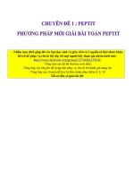 CHUYÊN ĐỀ PEPTIT GIẢI THEO PHƯƠNG PHÁP MỚI