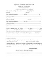 Mẫu văn bản phân chia di sản thừa kế