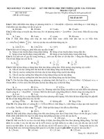 đề ôn luyện trắc nghiệm vật lí thpt quốc gia 2016 lần 2 mã 109