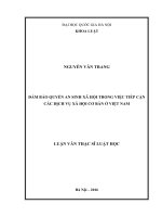 Đảm bảo quyền an sinh xã hội trong việc tiếp cận các dịch vụ xã hội cơ bản ở việt nam