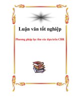 Phương pháp lọc thư rác dựa trên CBR