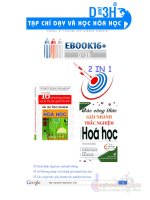 16 Phương Pháp Giải Nhanh  Bài Tập Trắc Nghiệm Hóa Học