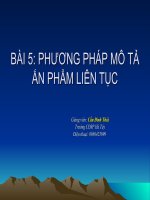 Biên mục mô tả Bài 5. Phuơng pháp mô tả ấn phẩm liên tục