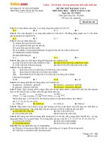 Đề thi thử THPT Quốc gia năm 2017 môn Hóa học THPT Trần Hưng Đạo, TP. Hồ Chí Minh (Lần 2)
