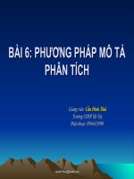 Biên mục mô tả Bài 6. Phuơng pháp mô tả phân tích