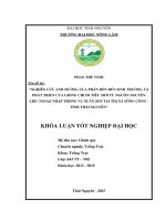 Nghiên cứu ảnh hưởng của phân bón đến sinh trưởng và phát triển của giống chuối tiêu mới từ nguồn nguyên liệu ngoại nhập trong vụ Xuân 2015 tại thị xã Sông Công - tỉnh Thái Nguyên