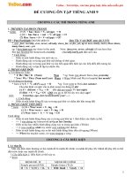 Đề cương ôn thi học kì 1 môn Tiếng Anh lớp 9