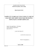 Nghiên cứu về hiệu quả năng lượng của một số giao thức điều khiển thâm nhập môi trường trong mạng cảm biến không dây 