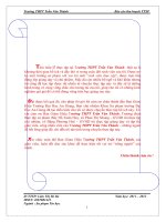 Báo cáo thu hoạch thực tập sư phạm  năm cuối THPT