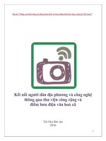 Kết nối người dân địa phương và công nghệ thông qua thư viện công cộng và điểm bưu điện văn hoá xã