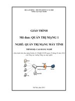 Giáo trình quản trị mạng 1 phần 1