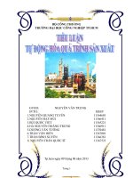 Tiểu luận tự động hóa quá trình sản xuất 