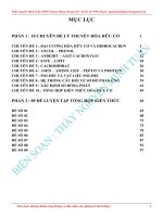 TÀI LIỆU LÝ THUYẾT HÓA HỮU CƠ