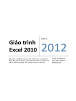 Giáo trình ms  excel 2010
