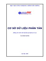 CƠ SỞ DỮ LIỆU PHÂN TÁN