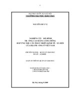 Nghiên cứu mô hình trường cao đẳng cộng đồng đáp ứng nhu cầu phát triển kinh tế   xã hội của địa phương ở việt nam 