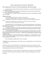 Đề cương quản lý nhà nước về tài nguyên và môi trường