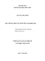 Đặc trưng thơ văn xuôi việt nam hiện đại (TT)