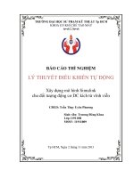 Tiểu luận xây dựng mô hình simulink cho đối tượng động cơ DC kích từ vĩnh viễn 