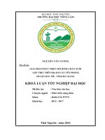 Khóa luận tốt nghiệp đại học chuyên ngành Phát triển nông thôn