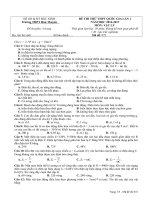 Đề thi thử thpt quốc gia 2017 môn vật lý lần 1 trường thpt hàn thuyên   bắc ninh 