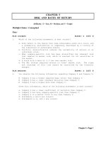 Test bank Finance Management  chapter 05 risk and risk of returns