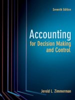 Accounting for decision making and control 7th edition jim