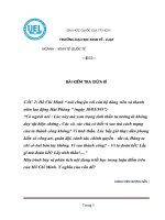 Hãy trình bày và phân tích nội dung triết học trong luận điểm trên của Hồ Chí Minh. Ý nghĩa của vấn đề