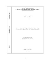 Văn hóa của cộng đồng người hoa ở bạc liêu 