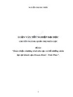 Hoàn thiện chương trình đào tạo và bồi dưỡng nhân lực tại khách sạn dream hotel   vĩnh phúc 