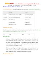 Giải bài tập SGK Tiếng Anh lớp 10: Test Yourself B (Trang 72 - 73 SGK)