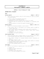 Test bank Finance Management chapter 15 managing current assets