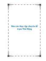 Báo cáo chuyên đề thực tập trạm mai động 