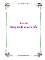 Luận văn ứng dụng mạng nơron cho khắc độ dụng cụ đo và cảm biến thông minh 