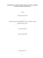 Tích hợp GIS và phân tích đa tiêu chuẩn (MCA) trong đánh giá thích nghi đất đai 