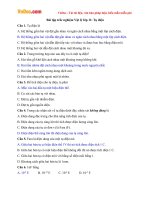 Bài tập trắc nghiệm Vật lý lớp 11: Tụ điện