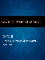 Managing information systems  7th edition brow ch013 