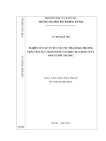 Nghiên cứu xử lý xúc tác FCC thải bằng phương pháp tích cực, nhằm nâng cao hiệu quả kinh tế và bảo vệ môi trường