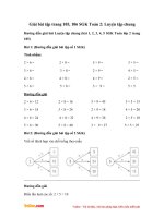 Giải bài tập trang 105, 106 SGK Toán 2: Luyện tập chung
