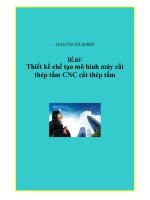 Luận văn thiết kế chế tạo mô hình máy cắt thép tấm CNC cắt thép tấm 