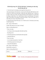 Giải bài tập trang 124, 125 SGK Sinh lớp 9: Ảnh hưởng của ánh sáng lên đời sống sinh vật